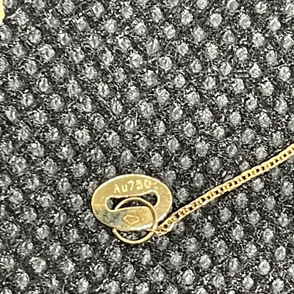 authentic south sea pearl 11.3mm champaigne color 18k chain 14k holder - Picture 4 of 7